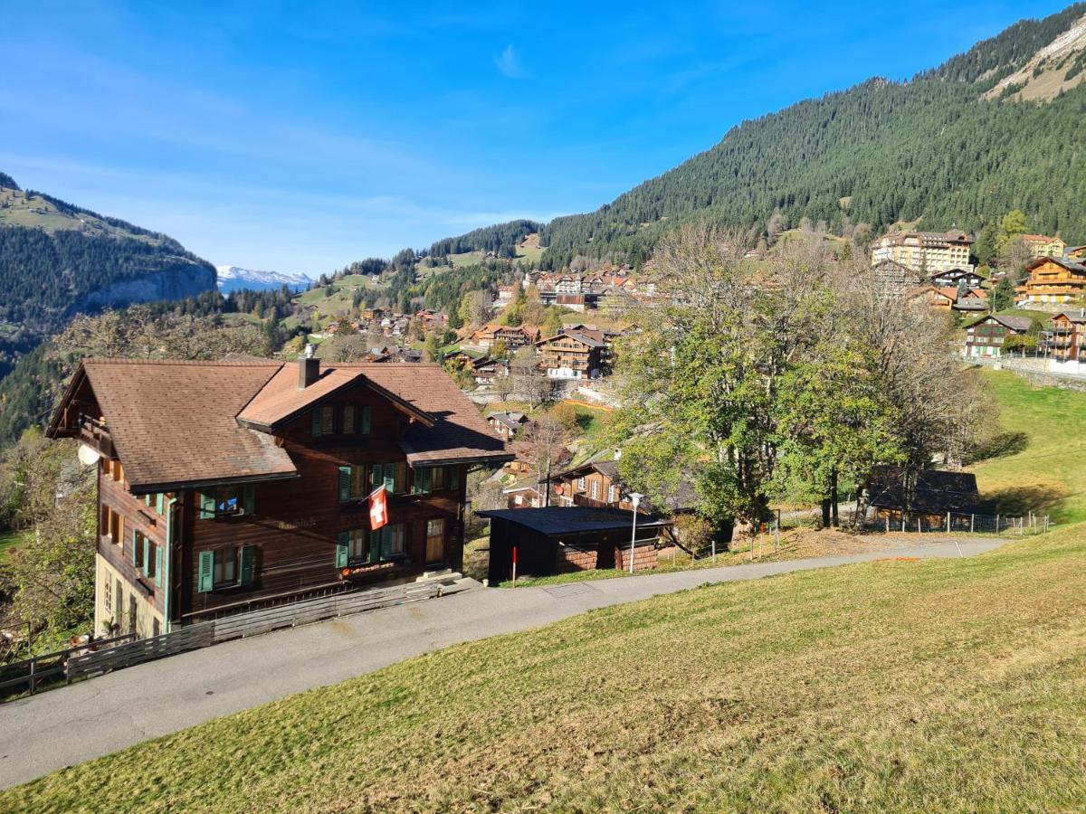 Apartamento Traditional Chalet In Wengen - Top Floor Exterior foto